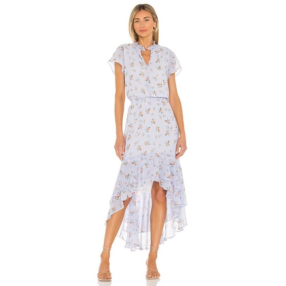 NWT 1. State Light Blue Floral Dress - Picture 1 of 4